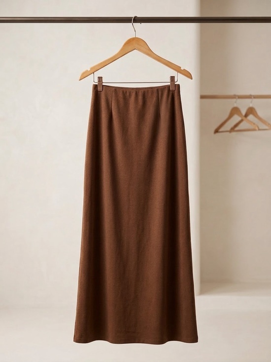 WeWoreWhat Dresses & Skirts - We Wore What Pull On Midi Skirt XS Saddle Brown NWT